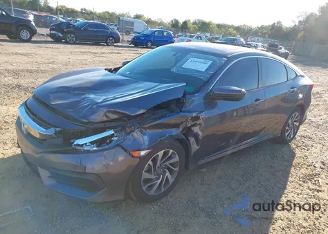 2017 Honda Civic Ex z USA, uszkodzony, nr VIN 2HGFC2F76HH536588